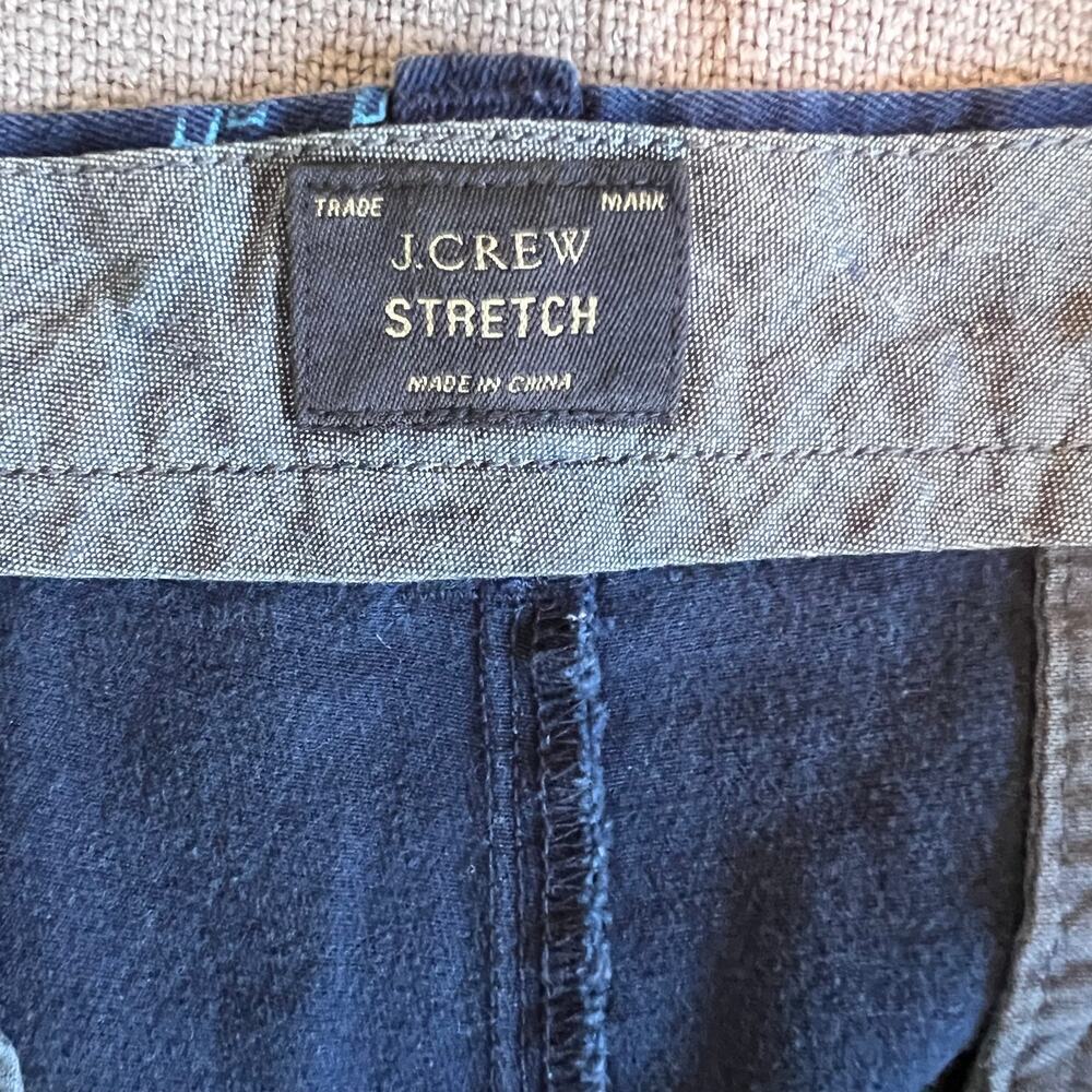 J.Crew Chino Shorts Scenic Sailboat Print in Stanton Navy Blue Men's 32W - Picture 8 of 9